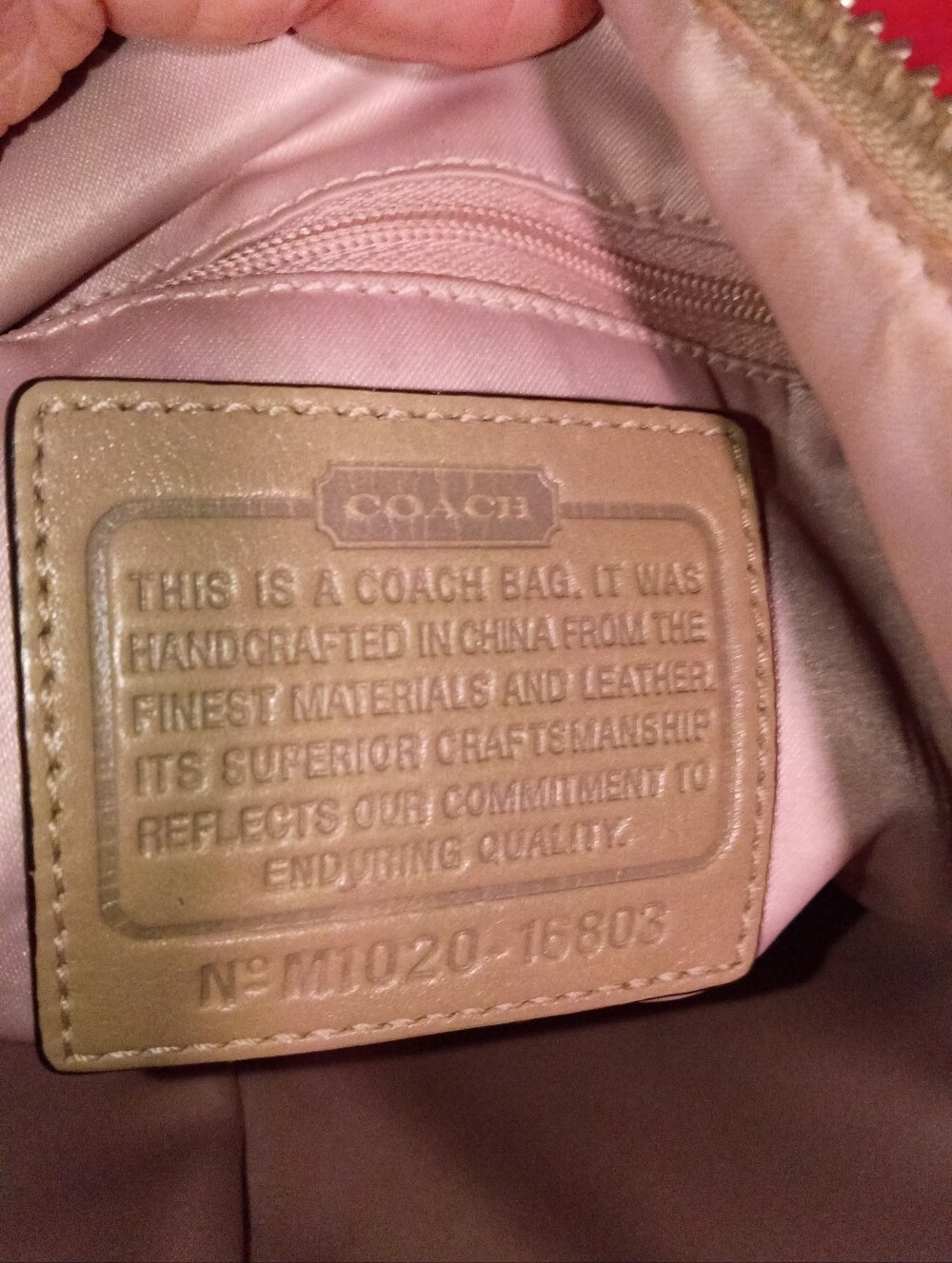 Coach Kristin Spectator Cream Leather Shoulder Bag with Silver Chain Hardware - Picture 10 of 11
